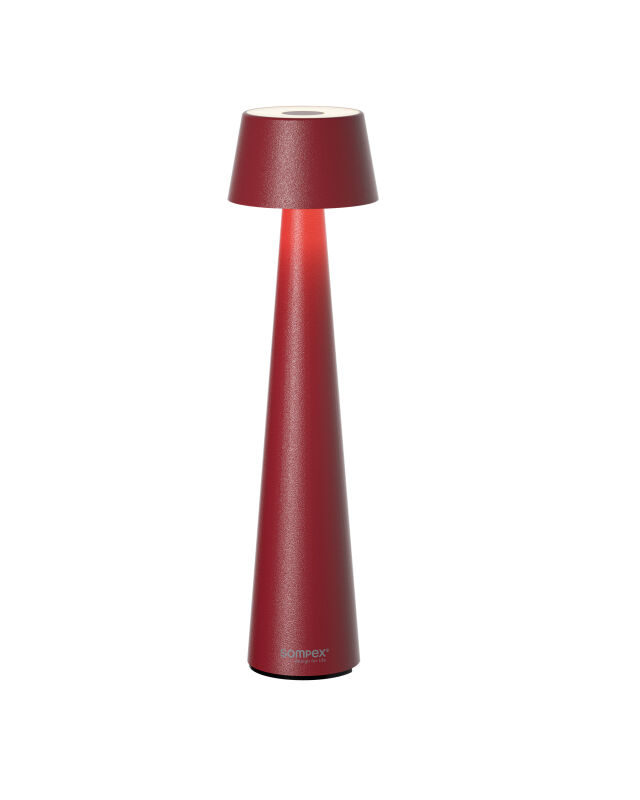 Sompex Mono rot Akku LED Tischleuchte Outdoorleuchte von Sompex