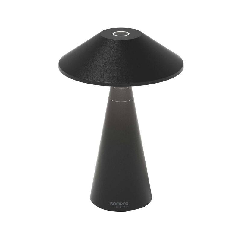 Sompex Move Akku LED Tischleuchte schwarz höhenverstellbar von Sompex