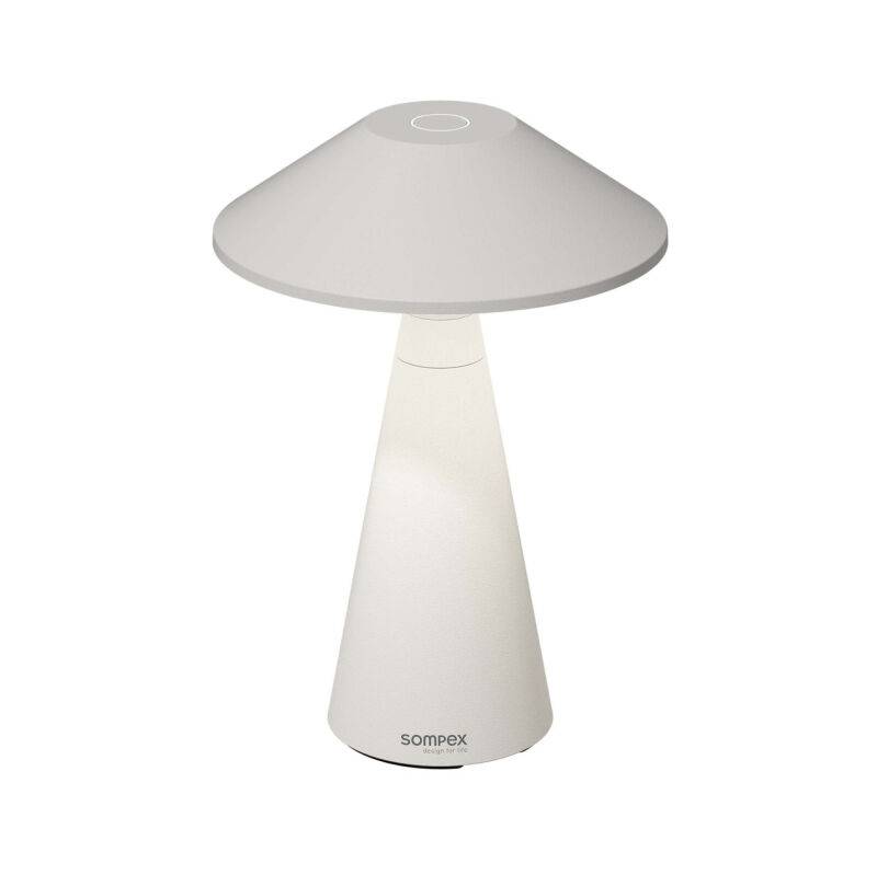 Sompex Move Akku LED Tischleuchte weiß höhenverstellbar von Sompex
