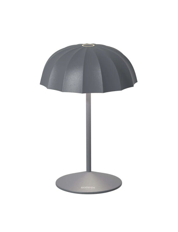 Sompex Ombrellino Akku LED Tischleuchte anthrazit Sompex Ombrellino Akku LED Tischleuchte anthrazit von Sompex