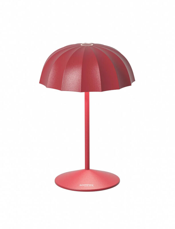Sompex Ombrellino Akku LED Tischleuchte rot von Sompex