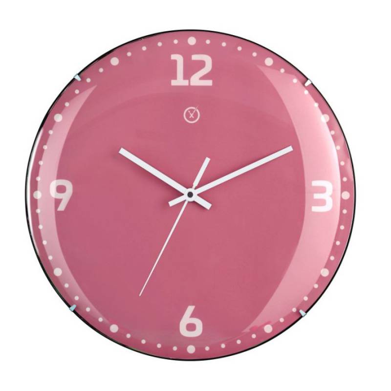 Sompex Rio Wanduhr - pink - Ø 20 - Tiefe 3 cm von Sompex