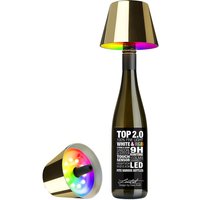 Sompex Top 2.0 RGB LED Akkuleuchte & Flaschenaufsatz Gold Sompex Top 2.0 RGB LED Akkuleuchte & Flaschenaufsatz Gold von Sompex