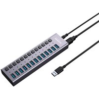 Sompex USB Power Hub mit 13 Ports EU anthrazit von Sompex
