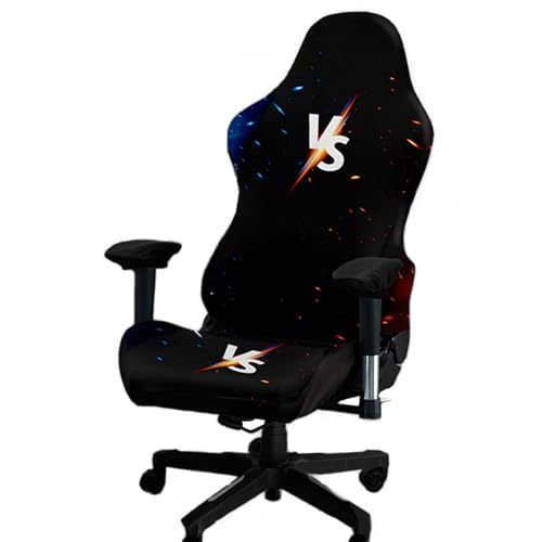 Somsiwey Gaming-Stuhlbezüge, Bedruckt, Stretch-Stuhlsitzbezüge, Computer-Stuhlbezug für Computer-Gamer-Stuhl(M) von Somsiwey