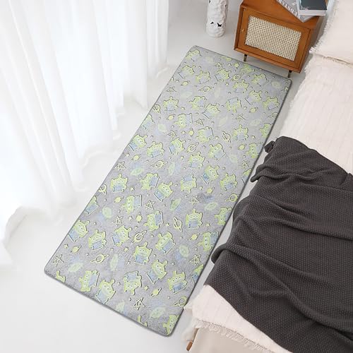Somsiwey Leuchtender Teppich, der im Dunkeln leuchtet, rutschfeste Fußmatten für Schlafzimmer und Wohnzimmer, weicher, waschbarer Innenteppich für die Inneneinrichtung(J,100x160cm) von Somsiwey