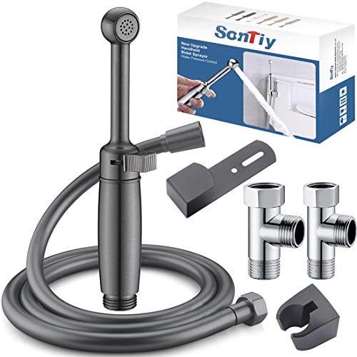 SonTiy verstellbare Bidet-Handbrause für Toilette, Badezimmer, für Reinigung von Babystoffwindeln, Haustierbadewanne, Körperhygiene von SonTiy