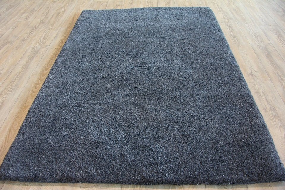 Teppich Berber Teppich Wollteppich, grau anthrazit, Sona-Lux, rechteckig, Höhe: 32 mm, Berber Teppich, Handgeknüpft, Teppich natur Schurwolle, Teppich rechteckig quadratisch, Läufer, Brücke, aus Marokko, reine Wolle, für Wohnzimmer Esszimmer & Schlafzimmer von Sona-Lux