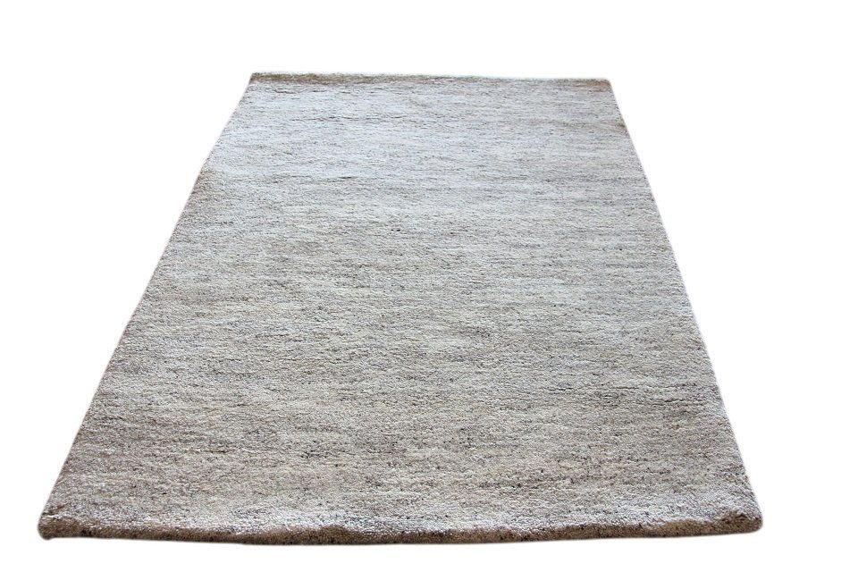 Teppich Berber Teppich Wollteppich, grau, Sona-Lux, rechteckig, Höhe: 32 mm, Berber Teppich, Handgeknüpft, Rechteckig, quadratisch, Teppich natur Schurwolle, Läufer, Brücke, aus Marokko, reine Wolle, für Wohnzimmer Esszimmer & Schlafzimmer von Sona-Lux