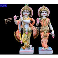 Marmor Radha Krishna Statue, Idol Für Haus Tempel Hindu Gott Idole Statue Religiöse Geschenke Dekor 15 Zoll von SonaExportsIN