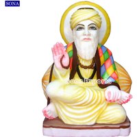 Weißer Marmor Guru Nanak Dev Statue, Moorti, Nankana Saheb Sikh Statue von SonaExportsIN