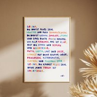 Mutmacher Für Mädchen Personalisiert | Digital /Gedruckt Mit Rahmen Selbstwert Selbstliebe Spruch Namensposter Kind Geburt Kinderzimmer Mutmacher Für Mädchen Personalisiert | Digital /Gedruckt Mit Rahmen Selbstwert Selbstliebe Spruch Namensposter Kind Geburt Kinderzimmer von SonadorDesign