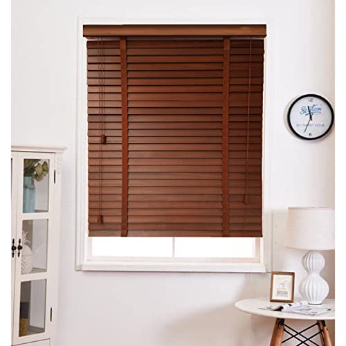 Massivholz Jalousien, Horizontale Venezianische Jalousie, Kaffeefarbene Fenster Jalousien, Holz Venezianische Jalousette Für Fenster/türen, Sonnenschutz/lichtfilterung Rollos,WxH-60x160cm/23.5*63in Massivholz Jalousien, Horizontale Venezianische Jalousie, Kaffeefarbene Fenster Jalousien, Holz Venezianische Jalousette Für Fenster/türen, Sonnenschutz/lichtfilterung Rollos,WxH-60x160cm/23.5*63in von Sonakia