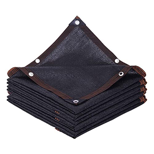 Schattennetz, Uv-beständiges Sonnensegel Für Außenbereich, Schwarzes Winddichtes Schattiernetz Für Garten/Balkon/Hof, Atmungsaktiver Schatten Tuch Stoff, Mesh-Plane,5x10m(16 * 33ft) von Sonakia