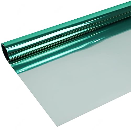 Spiegelfolie Fenster, Fensterfolie Blickdicht Von Aussen, Reflektierende Folie Für Fenster, Sonnenschutz Sichtschutz Fensterfolie, Statisch Haftende Folie,WxH-130x150cm(51 * 59in) von Sonakia