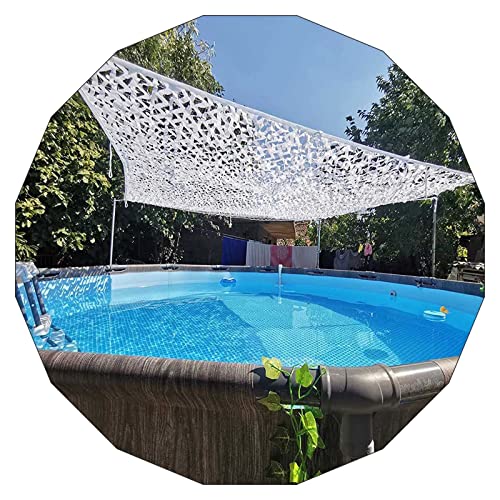 Tarnnetz Verstärkt, 1.5x2/3x4/5x6m Weißes Camouflage Netz, Sonnensegel, Sonnenschutz-tarnnetz Für Militärische Dekoration/Jagd/pergola-beschattung,5x7m(16.4 * 23) von Sonakia