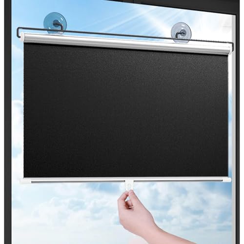 Verdunkelungsrollos Für Fenster, Saugnäpfen Rollos, Sonnenschutz Rollos, Temporäre Sichtschutz Jalousien, Dachfenster Rollos, Verdunkelungsvorhang 30-80cm Breit,black-50x100cm/20 * 39in Verdunkelungsrollos Für Fenster, Saugnäpfen Rollos, Sonnenschutz Rollos, Temporäre Sichtschutz Jalousien, Dachfenster Rollos, Verdunkelungsvorhang 30-80cm Breit,black-50x100cm/20 * 39in von Sonakia