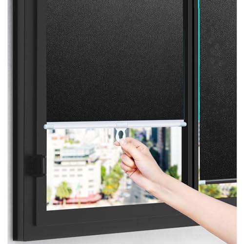 Verdunkelungsrollos Ohne Bohren, Verdunkelungsvorhänge Mit Saugnäpfen, Sonnenschutz Rollos Für Fenster, Dachfenster Rollo, Thermorollos Jalousien,Black-40x125cm/16 * 49in Verdunkelungsrollos Ohne Bohren, Verdunkelungsvorhänge Mit Saugnäpfen, Sonnenschutz Rollos Für Fenster, Dachfenster Rollo, Thermorollos Jalousien,Black-40x125cm/16 * 49in von Sonakia