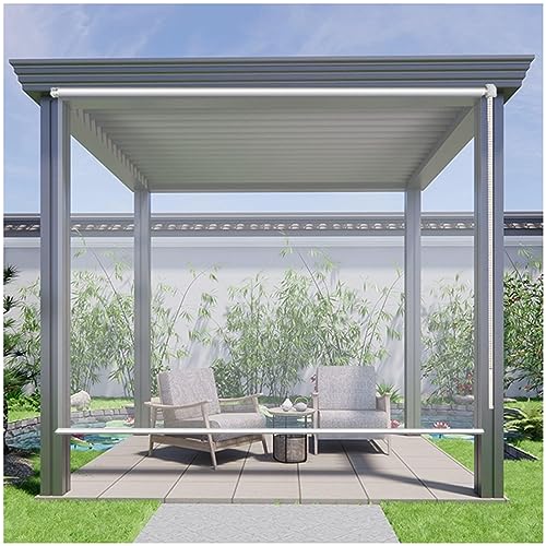 Wasserdichte Transparente Rollos, Außen Rollläden, Durchsichtige Pvc Regenfeste Fenstervorhänge, Seitenzugrollos Jalousien, Pergola Garten Rollos, Vinyl Rollläden Mit Lifter,WxH-110x220cm/43.3*86.6in Wasserdichte Transparente Rollos, Außen Rollläden, Durchsichtige Pvc Regenfeste Fenstervorhänge, Seitenzugrollos Jalousien, Pergola Garten Rollos, Vinyl Rollläden Mit Lifter,WxH-110x220cm/43.3*86.6in von Sonakia