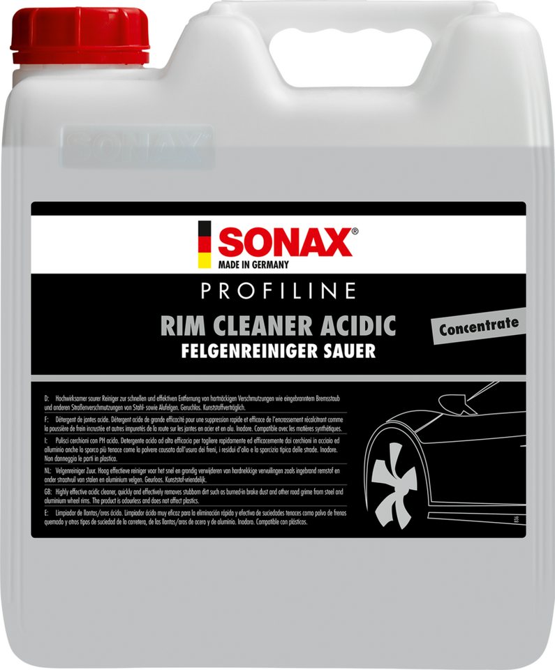 Sonax SONAX PROFILINE FelgenReiniger sauer Konzentrat 10 L Felgenreiniger Sonax SONAX PROFILINE FelgenReiniger sauer Konzentrat 10 L Felgenreiniger von Sonax
