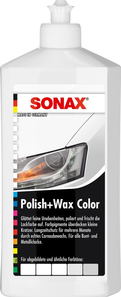 Sonax SONAX Polish & Wax Color NanoPro weiß 500 ml Lackpolitur Sonax SONAX Polish & Wax Color NanoPro weiß 500 ml Lackpolitur von Sonax