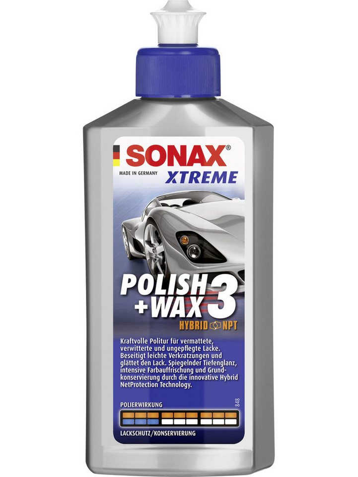 Sonax Sonax Xtreme Polish + Wax 3 Nano Pro 250ml Autopolitur Sonax Sonax Xtreme Polish + Wax 3 Nano Pro 250ml Autopolitur von Sonax