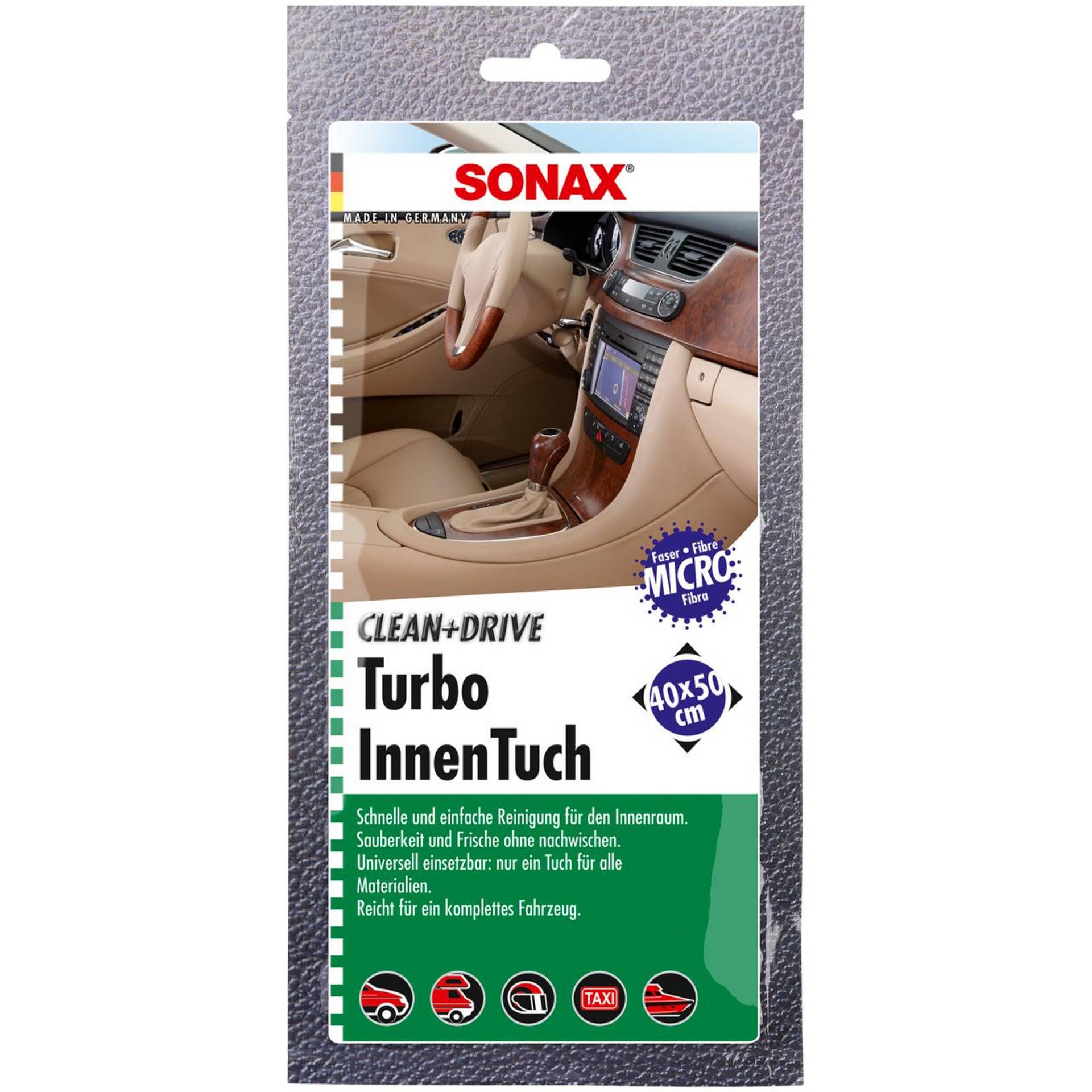 Sonax Turbo-Innen-Tuch 'Clean and Drive' 40 x 50 cm Sonax Turbo-Innen-Tuch 'Clean and Drive' 40 x 50 cm von Sonax