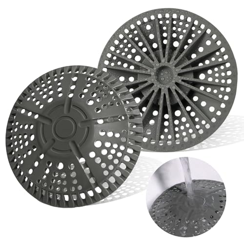 Sondeng 2 Stück Silikon Abflusssieb Haarsieb Dusche, Duschablauf Haarsieb Haarstopper Haarfänger Dusche, 5.5in Küche Badewanne Waschbecken Abflusssieb Spülbecken Sieb Badezimmer Bodenabflussfilter Sondeng 2 Stück Silikon Abflusssieb Haarsieb Dusche, Duschablauf Haarsieb Haarstopper Haarfänger Dusche, 5.5in Küche Badewanne Waschbecken Abflusssieb Spülbecken Sieb Badezimmer Bodenabflussfilter von Sondeng