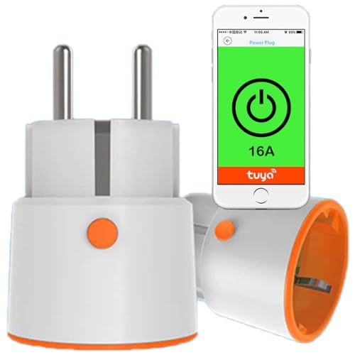 Sone Smart One Zigbee Steckdose 3680W 16A mit Strommessung – Smart Plug EU Stecker – Tuya Smart Life kompatibel – Alexa Google Home Sprachsteuerung – Zigbee Gateway – Home Assistant – Smarte Steckdose von Sone Smart One