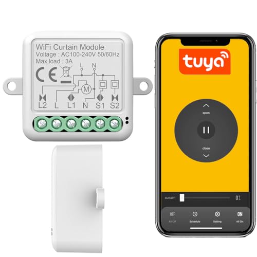 Sone Smart One Rolladenschalter Smart WLAN – Jalousien Schalter Smartlife Unterputz – Kompatibel mit Alexa – Rolladensteuerung Smart Home – Rollo Schalter WLAN – 39x39x18mm – Timer & Automatisierung Sone Smart One Rolladenschalter Smart WLAN – Jalousien Schalter Smartlife Unterputz – Kompatibel mit Alexa – Rolladensteuerung Smart Home – Rollo Schalter WLAN – 39x39x18mm – Timer & Automatisierung von Sone Smart One