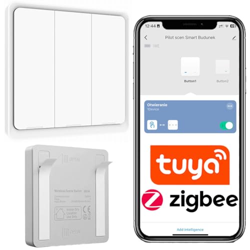 Sone Smart One Szenenumschaltung Zigbee 3.0 Smart Life/Tuya App kompatibel mit Alexa/Google Home 3 Taste 9 Szenenwechsel weiß von Sone Smart One