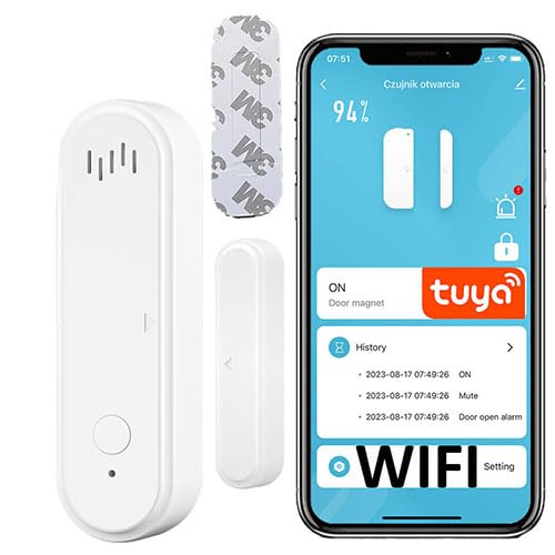 Sone Smart One Türsensor Alarm WiFi, Fenstersensor Drahtloser. WLAN WiFi Smart Life/Tuya App kompatibel mit Alexa/Google Home Sone Smart One Türsensor Alarm WiFi, Fenstersensor Drahtloser. WLAN WiFi Smart Life/Tuya App kompatibel mit Alexa/Google Home von Sone Smart One