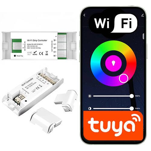 Sone Smart One Tuya RGBW Controller 12V/24V – LED Strip Controller WiFi für RGB RGBCW RGBW – App Steuerung mit Alexa & Google – LED Steuerung 24V RGB von Sone Smart One