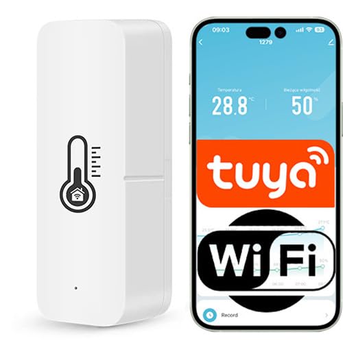 Sone Smart One WLAN Hygrometer Thermometer mit Tuya App – Temperatur- und Luftfeuchtigkeitsmesser – Smart Life kompatibel – Innenraum Sensor – Batterie betrieben – kein Hub erforderlich von Sone Smart One