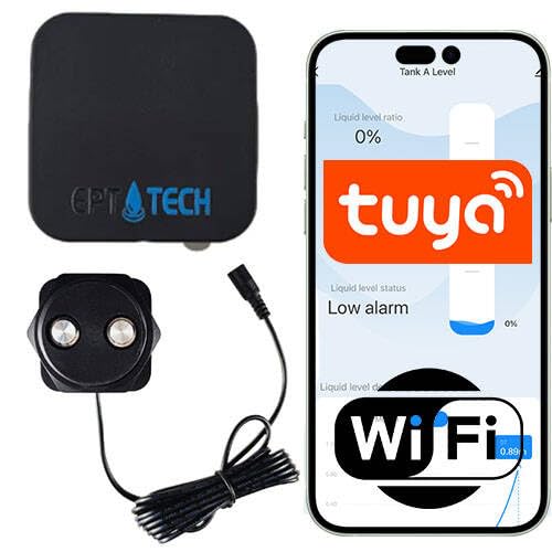 Sone Smart One WLAN Ultraschallsensor für Flüssigkeitsstand – App-Steuerung via Tuya, IP67, Push-Alarm, Echtzeitdaten in % & m, für Wasser/Öl, 10–290 cm, Energiesparmodus, 230V Netzteil von Sone Smart One