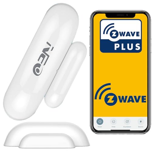 Sone Smart One Z-Wave 800 Tür-/Fensterkontakt Sensor – Kompatibel mit Z-Wave – Alarm, Szenen, Historie – 868 MHz – CR2 – Mini – Klebemontage ohne Bohren - Weiß von Sone Smart One