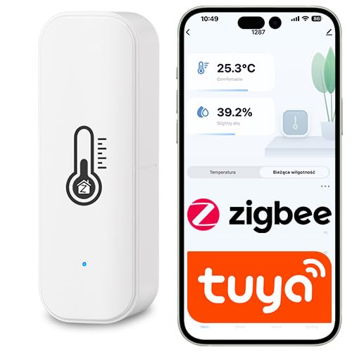 Sone Smart One ZigBee Temperatur- und Luftfeuchtigkeitssensor Weiß Tuya kompatibel mit Gateway Smart Life Fernüberwachung Datenexport Innenbereich von Sone Smart One