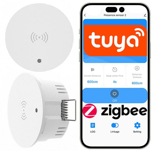 Sone Smart One Zigbee Präsenzmelder Unterputz – 24GHz mmWave Radar Bewegungsmelder, 2A, 95–250V – Kompatibel mit Tuya, Smart Life & Home Assistant – 120° Erkennung, 6m Reichweite, ideal für Flur & Bad Sone Smart One Zigbee Präsenzmelder Unterputz – 24GHz mmWave Radar Bewegungsmelder, 2A, 95–250V – Kompatibel mit Tuya, Smart Life & Home Assistant – 120° Erkennung, 6m Reichweite, ideal für Flur & Bad von Sone Smart One