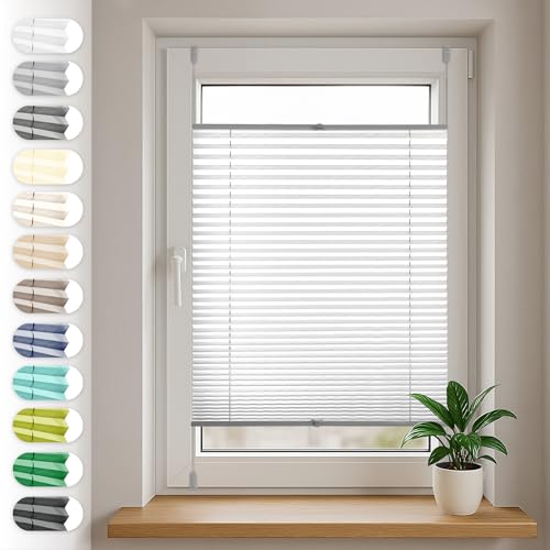 Sonello Plissee Klemmfix ohne Bohren 35cm x 200cm Grau Faltrollo Plisseerollo Jalousie für Tür & Fenster Blickdicht Sichtschutz Sonnenschutz Fertifplissee Rollo Sonello Plissee Klemmfix ohne Bohren 35cm x 200cm Grau Faltrollo Plisseerollo Jalousie für Tür & Fenster Blickdicht Sichtschutz Sonnenschutz Fertifplissee Rollo von Sonello