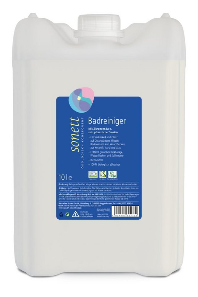 Sonett Bad-Reiniger Kanister 10L Badreiniger Sonett Bad-Reiniger Kanister 10L Badreiniger von Sonett
