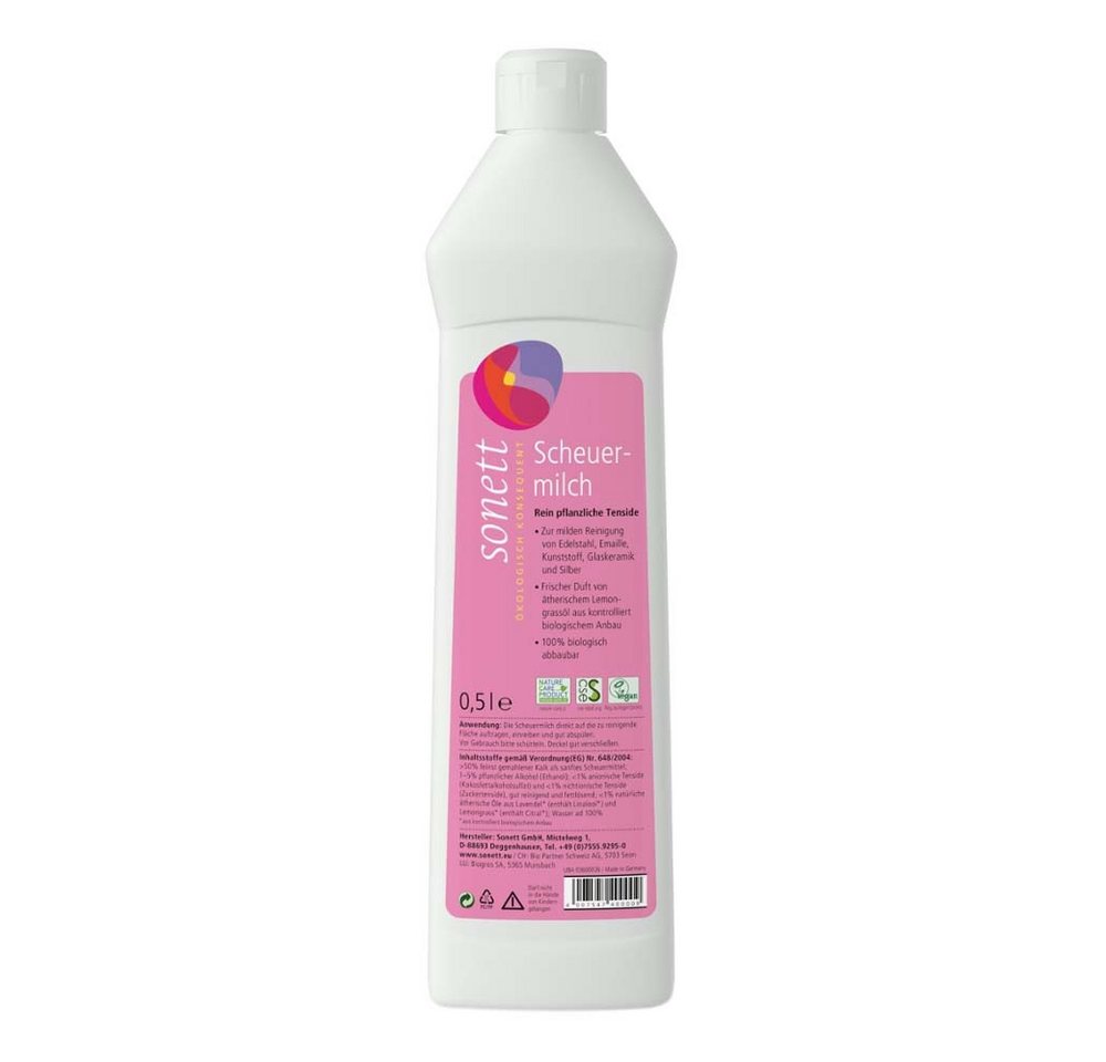 Sonett Scheuermilch 500ml Scheuermilch Sonett Scheuermilch 500ml Scheuermilch von Sonett