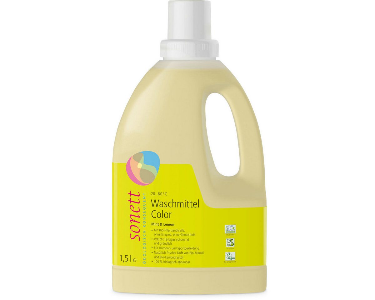 Sonett Sonett Waschmittel Color Mint u. Lemon 1.5 Liter Colorwaschmittel Sonett Sonett Waschmittel Color Mint u. Lemon 1.5 Liter Colorwaschmittel von Sonett