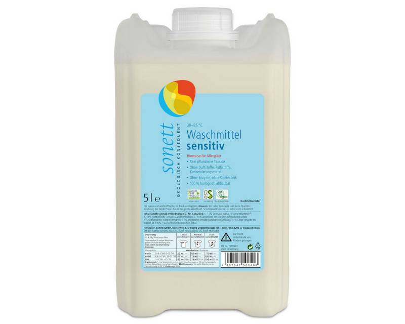 Sonett Sonett Waschmittel sensitiv Baustein I 5 Liter Vollwaschmittel von Sonett