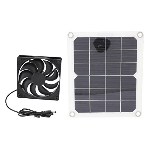 10 W 6 V Solar-Abluftventilator Mini-Ventilator 4,7-Zoll-LüFter 3000 U/Min FüR GewäChshaus-HüHnerstäLle von Sonew