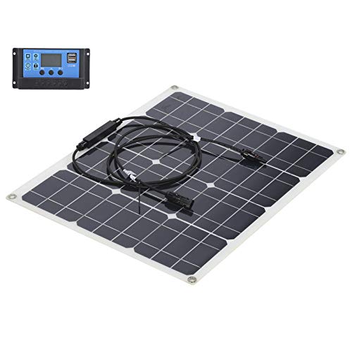 40 W Solarpanel + 12 V / 24 V Dual-USB-PWM-Solarcontroller + 1 Meter -Verlängerungskabel(10 A) von Sonew