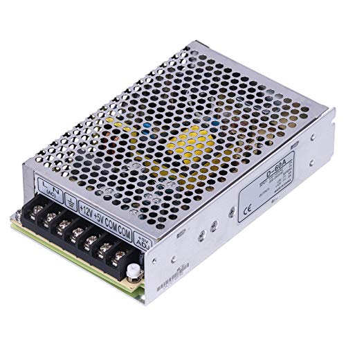 Bermschaltnetzversorgung Dual -Output DC 5V/4A 12V/3A Haltbarer Verzinktes Aluminiumschalen -Energieeffizienter Stromversorgung 115/230 VAC Input 60W von Sonew