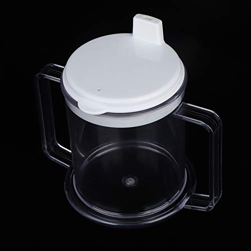 Doppelter Henkel mit Deckel, leichte Trinkbecher für Wasser, auslaufsicher, einfache Griffe, Trinkbecher für ältere Kinder Doppelter Henkel mit Deckel, leichte Trinkbecher für Wasser, auslaufsicher, einfache Griffe, Trinkbecher für ältere Kinder von Sonew