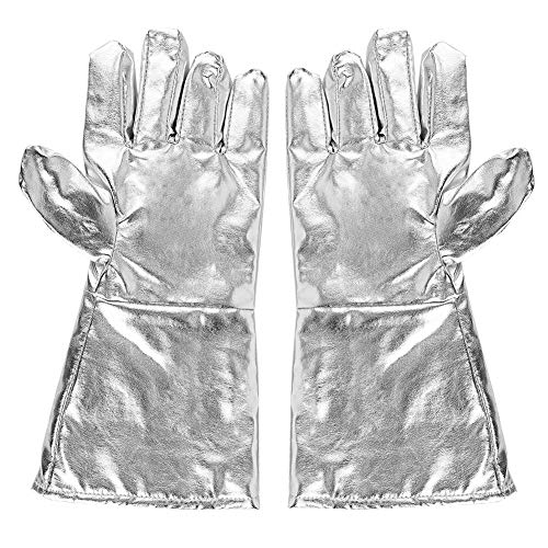 Hochtemperaturhandschuh, 700 Hochtemperaturbeständige mit Dicken Fünf-Finger Handschuhen für Strahlungsresistente Wärmedämmung von Sonew