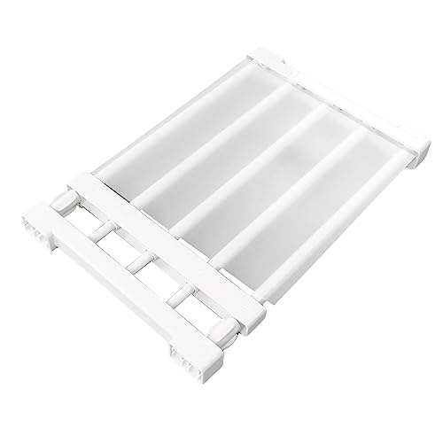 Schrank-Spannregal, erweiterbar, verstellbar, nagelfrei, Organizer für Schrank, Schrank-Trenner, Aufbewahrungsregal für Kleiderschrank, Schrank (38–55 cm) von Sonew