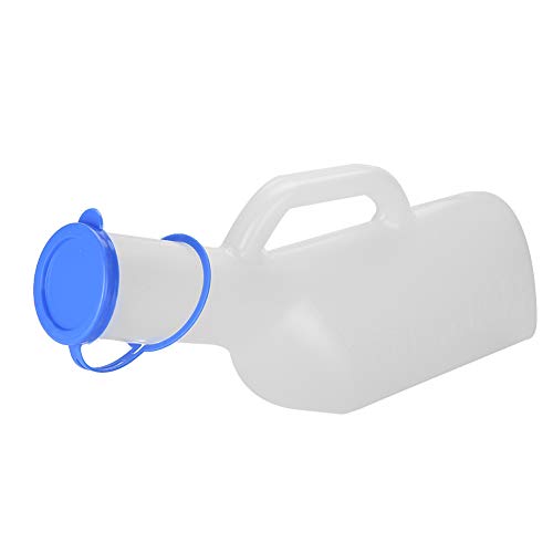 Sonew 1000ml Urinflasche, Tragbare Transparenter ABS Nachttopf mit Deckel, Mobiler Toiletten-Urinsammler für Kinder Erwachsene Fernbusfahre von Sonew
